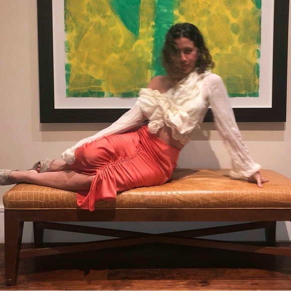 The Line by K Coral Ruched Skirt - Picture 2 of 7